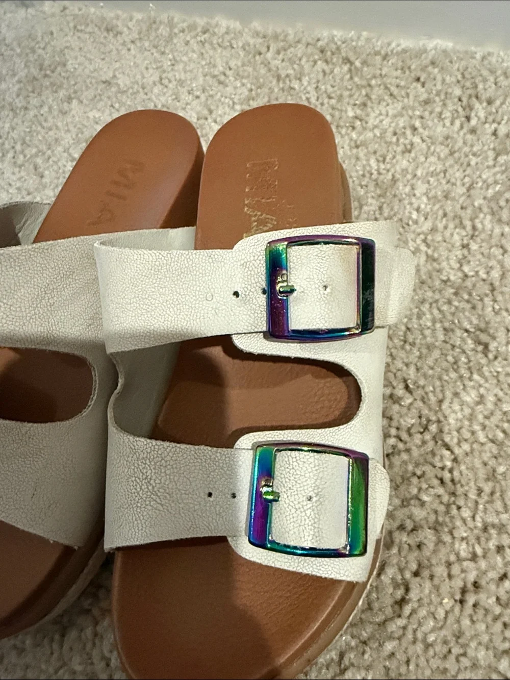 Mia Little Kelli Double-Buckle Slide Sandals